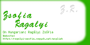 zsofia ragalyi business card