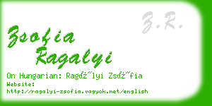 zsofia ragalyi business card